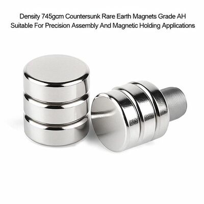 Buon prezzo Density 745gcm Countersunk Rare Earth Magnets Grade AH Suitable For Precision Assembly And Magnetic Holding Applications in linea
